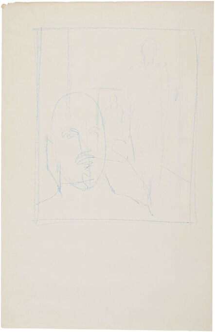 Wayne Thiebaud, ‘Untitled (sketch of Sitting Figures) ’, ca. 1980