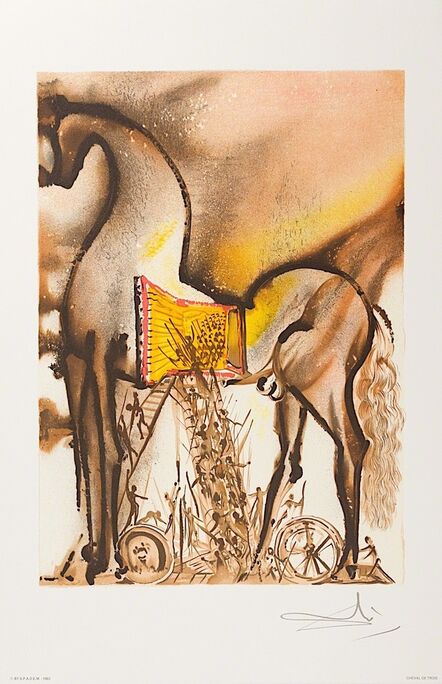 Salvador Dalí, ‘Cheval de Troie (Trojan Horse)’, 1983