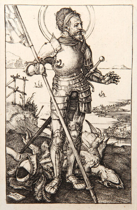 Albrecht Dürer, ‘Saint Georges a Pied’, 1873