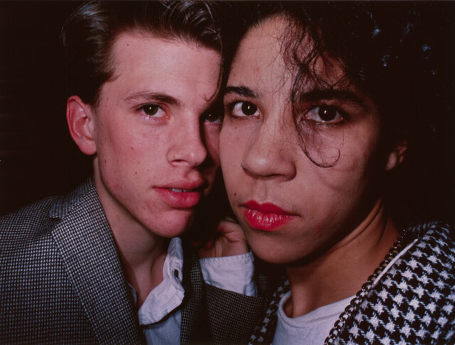 Young Man and Woman in Houndstooth Check