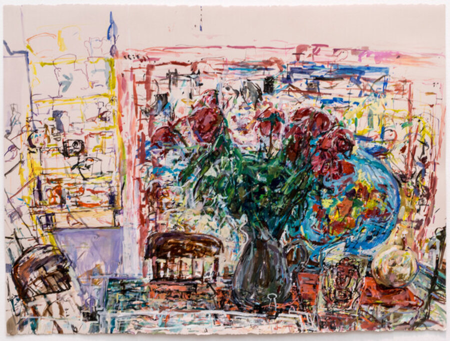 Roses and Globe