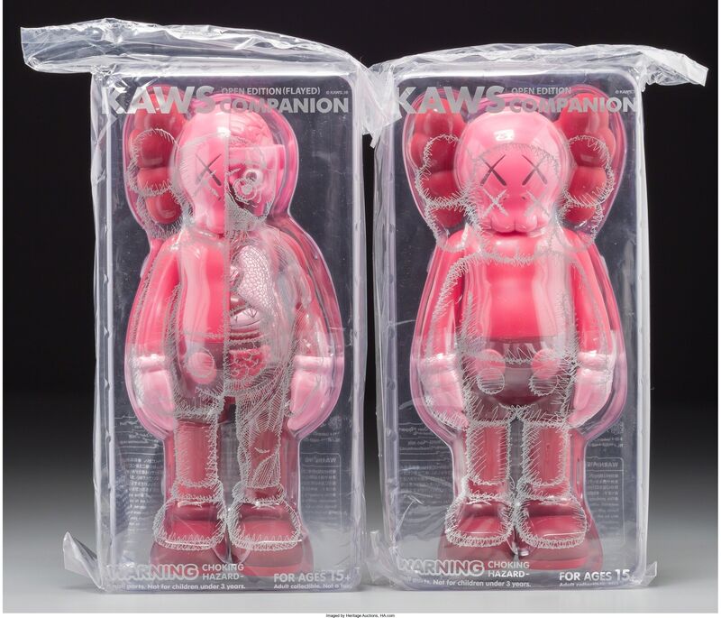 KAWS, ‘Companion (Blush) (two works)’, 2016, Other, Painted cast vinyl, Heritage Auctions