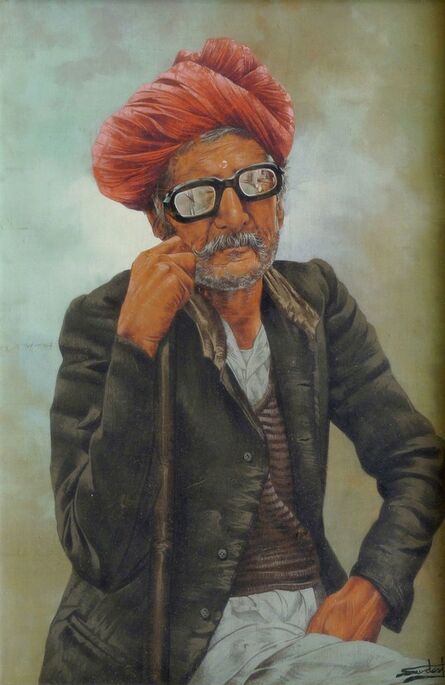 Middle Eastern School, ‘Portrait of an Afghani man in sunglasses’