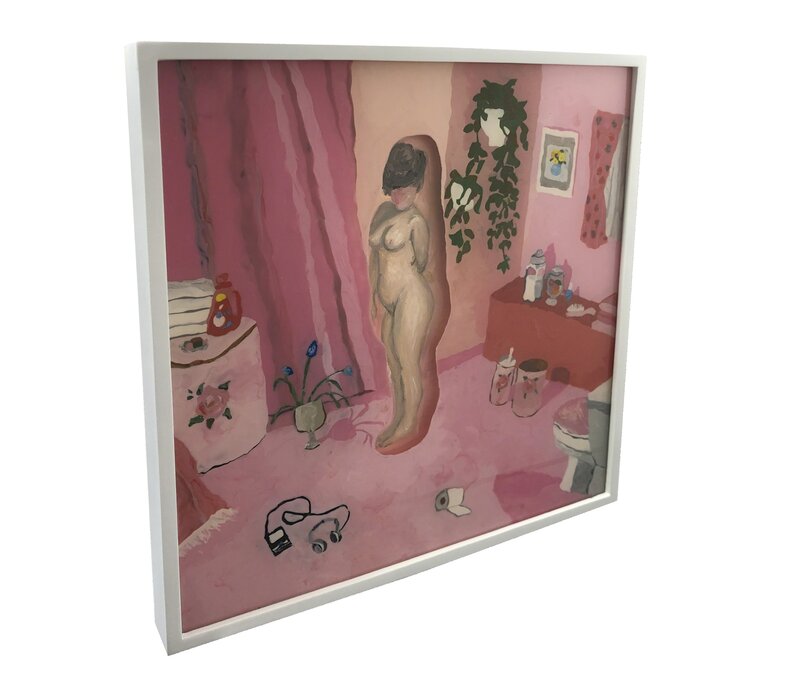 Mia Darling, ‘Pink Room ’, 2019, Painting, Plasticine on perspex, oil on board, 99 Loop Gallery