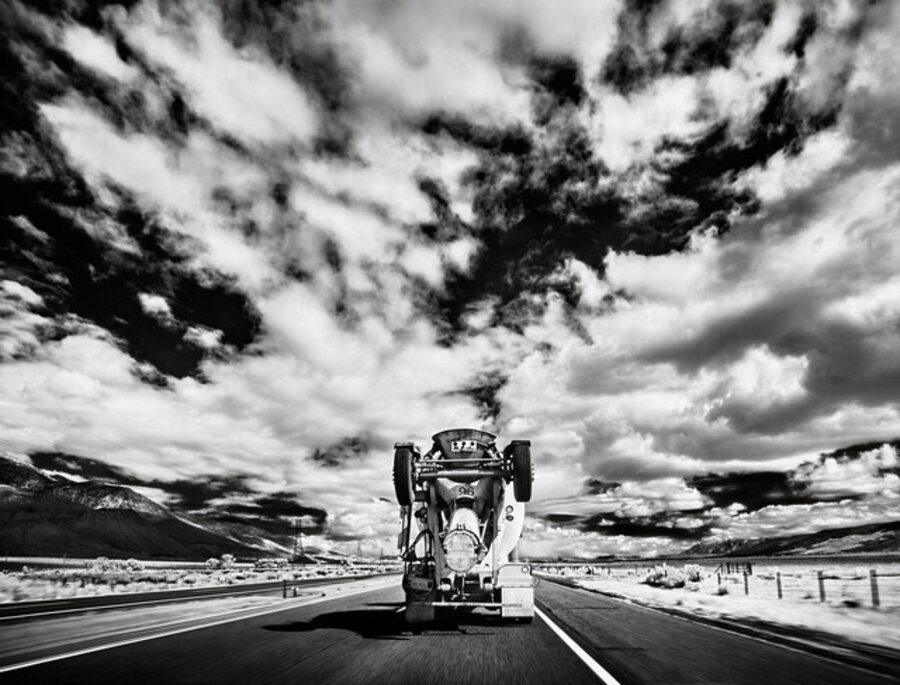 Mirror Truck – Infrared Exposure – 5 Freeway South of Santa Nella, California