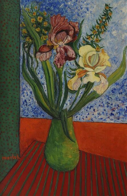 Élisée Maclet, ‘Still life of flowers in a vase’, c. 1925