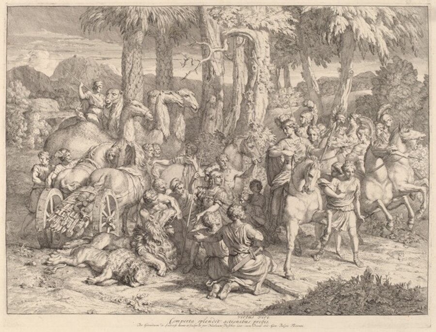 Semiramis on the Lion Hunt