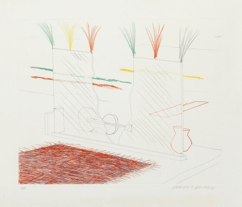 David Hockney, ‘On It May Stay His Eye’, 1977, Print, Etching, Oliver Clatworthy Gallery Auction