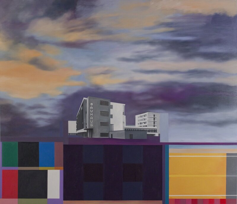 Julie Langsam, ‘Gropius Landscape: Bauhaus’, 2014, Painting, Oil on canvas, 532 Gallery Thomas Jaeckel