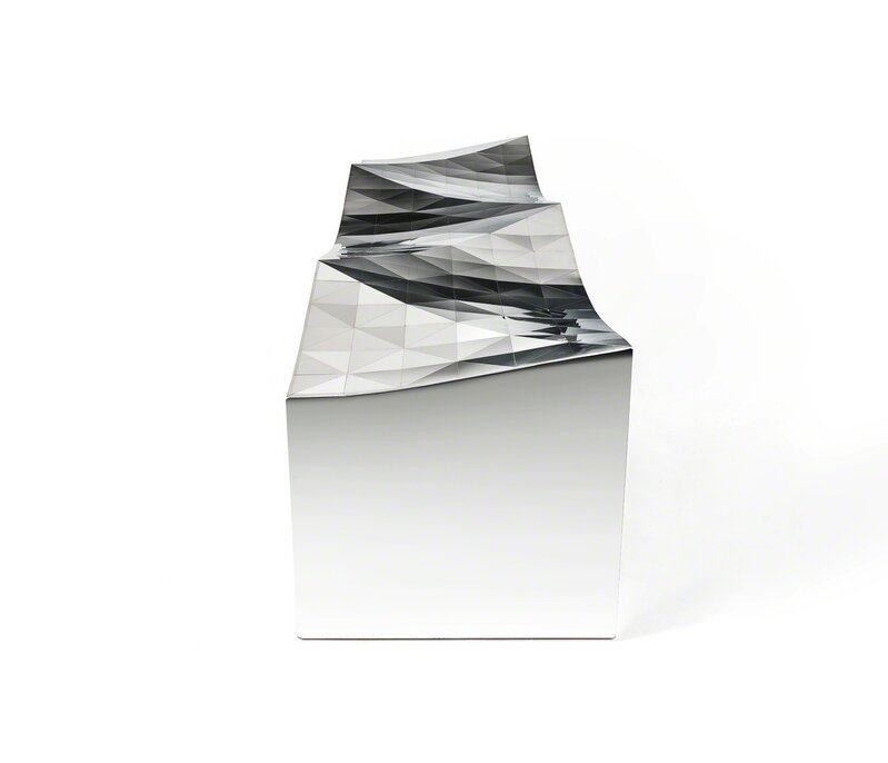 Zhoujie Zhang, ‘Wave Bench (SQN1-M) in Stainless Steel’, 2011, Design/Decorative Art, # 304 Stainless Steel, Super Mirror Finish, Gallery All