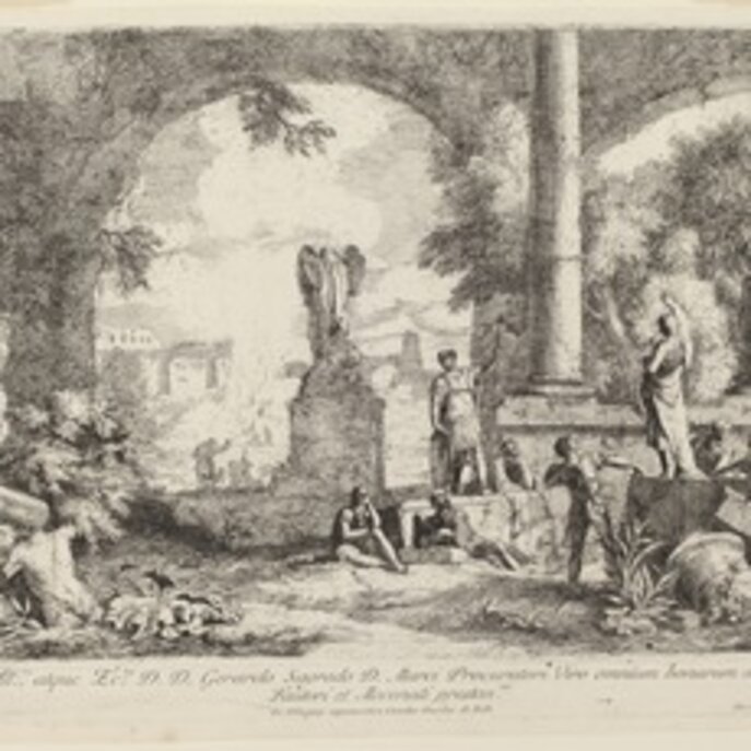 Landscape with Classical Ruins