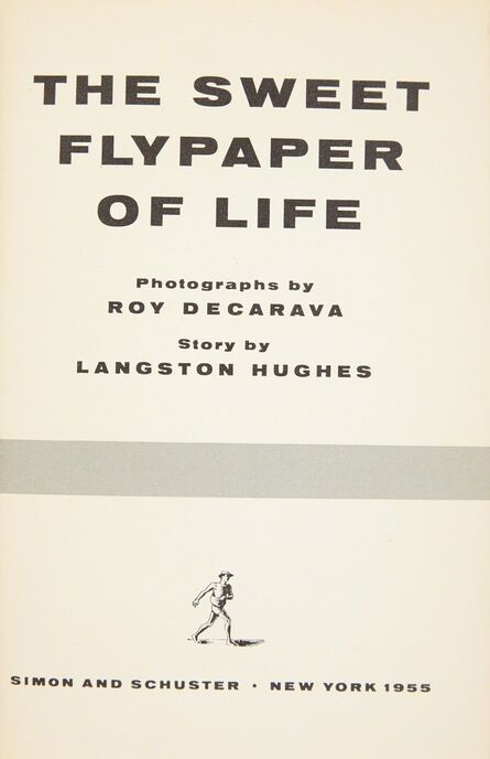 Langston Hughes, ‘[PHOTOBOOK] The Sweet Flypaper Of Life’, 1955