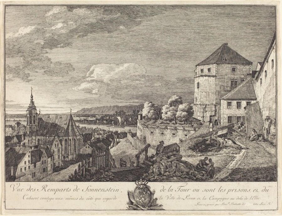 Vue des Remparts de Sonnenstein (View of the Ramparts of Sonnenstein)