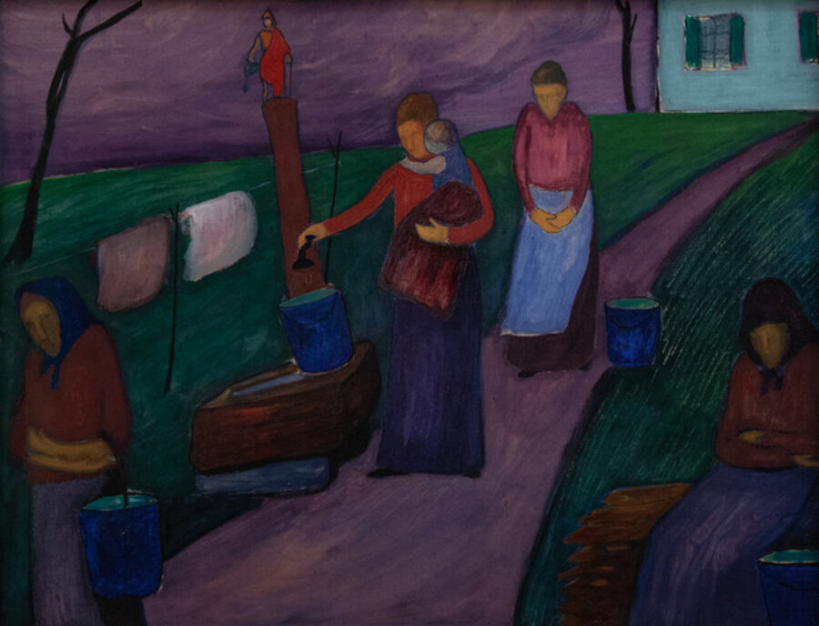 Women at the fountain