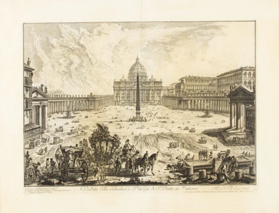 Veduta della Basilica e Piazza si S. Pietro in Vaticano
