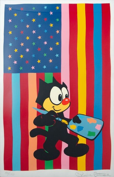 Ronnie Cutrone, ‘Felix Paints the Flag’, 2015
