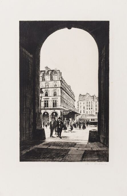 Christopher Richard Wynne Nevinson, ‘Le Louvre (Black 90)’, 1922
