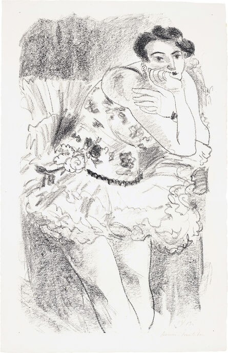 Henri Matisse, ‘Danseuse debout, accoudée (Dancer standing accoudée), from Dix danseuses (Ten Dancers) (D. 482)’, 1925-26