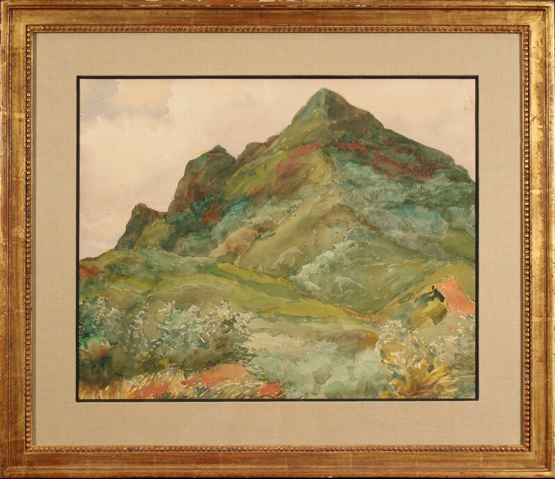 Joseph Henry Sharp, ‘New Mexico Mountain Scene’, 1859-1953, Drawing, Collage or other Work on Paper, Watercolor, Rafael Gallery