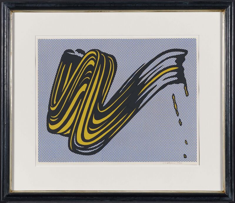 Roy Lichtenstein, ‘Brushstroke’, 1965, Print, Colour silkscreen on thin card, Van Ham