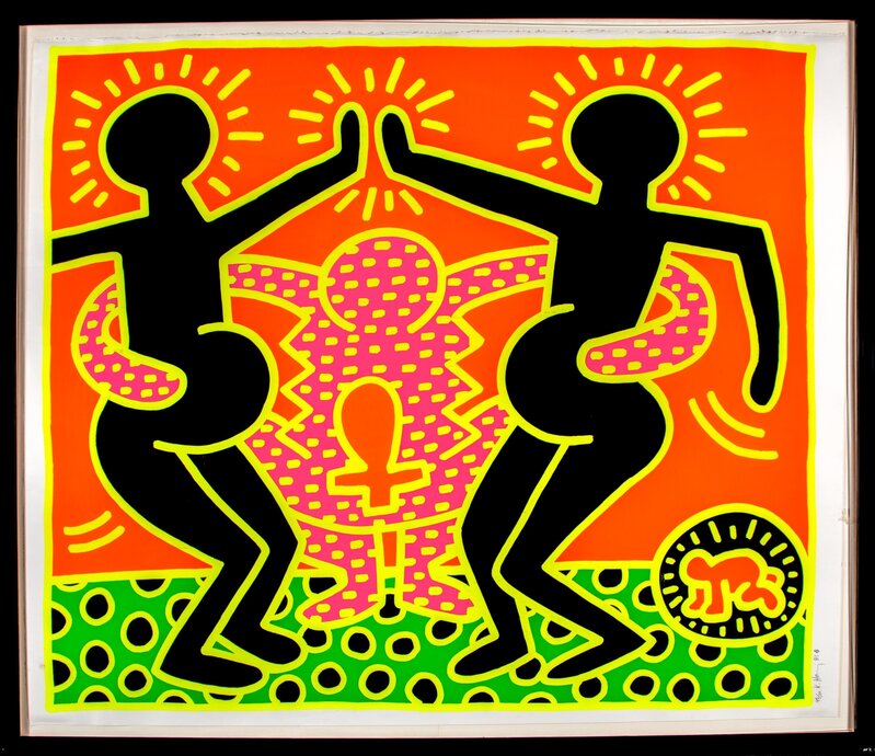Keith Haring, ‘Untitled 4, from Fertility’, 1983, Print, Screenprint in colors on wover paper, Heritage Auctions