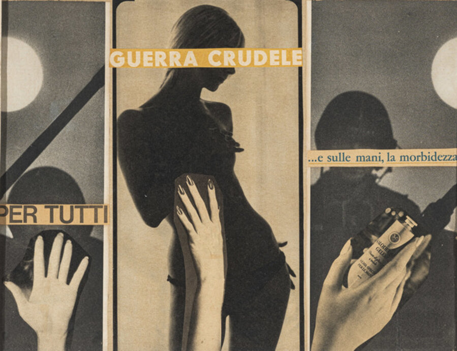 Poesia visiva - Guerra è crudele
