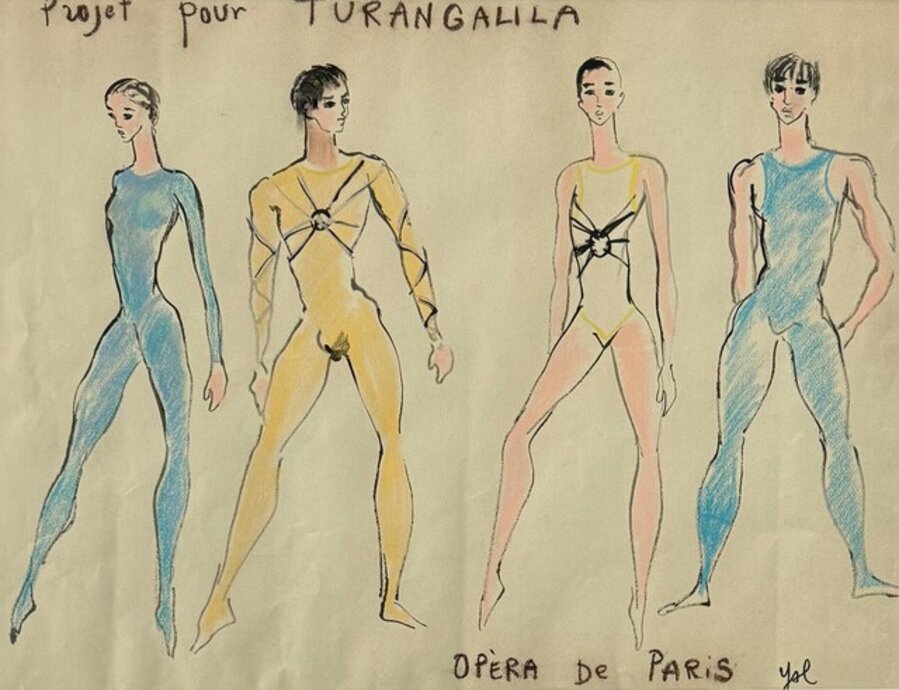 Costume Design for the Opèra De Paris by Iconic French Fashion Designer YSL