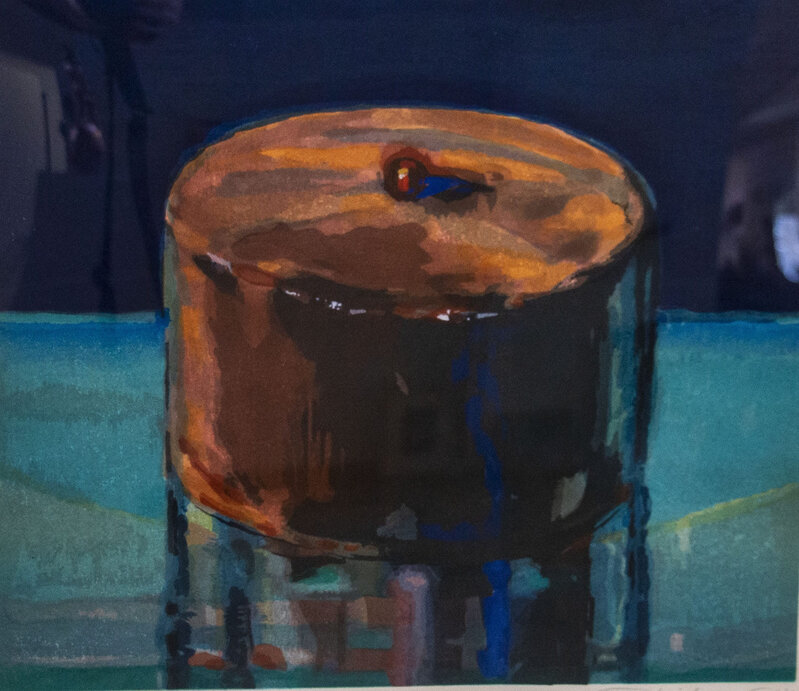 Wayne Thiebaud, ‘Dark Cake’, 1983, Print, Color woodcut, John Natsoulas Gallery