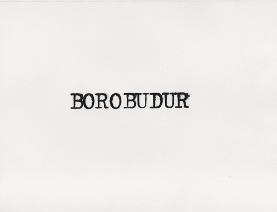 Ginzburg à Borobudur, Indonésie