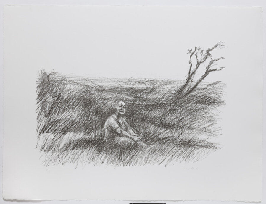 Woman in a Landscape with Tree