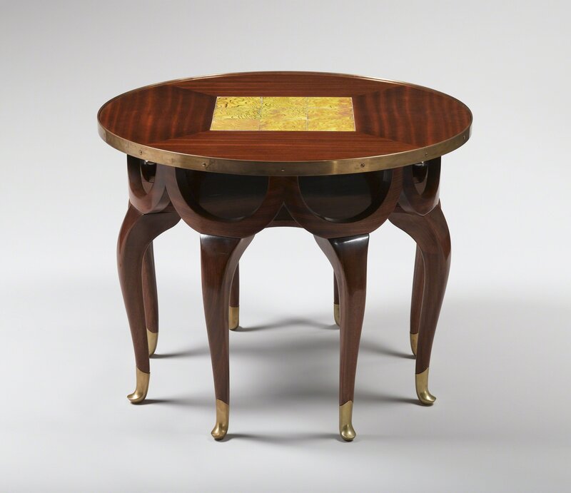 Adolf Loos, ‘Elephant table’, ca. 1910, Design/Decorative Art, Mahogany, glass, brass, Cooper Hewitt, Smithsonian Design Museum 
