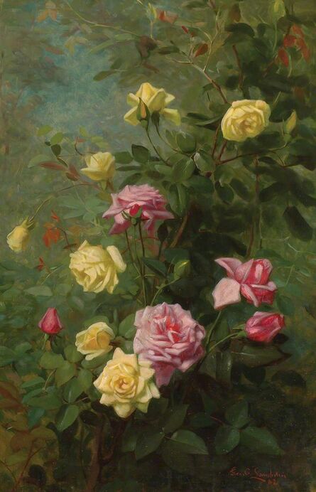George Cochran Lambdin, ‘Climbing Roses’, 1882
