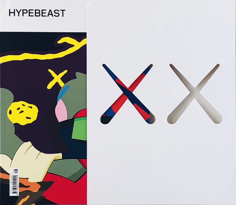 KAWS, ‘KAWS cover art (Kaws illustrated Hypebeast 2016)’, 2016, Print, Die cut over offset printed book/book cover, Lot 180 Gallery
