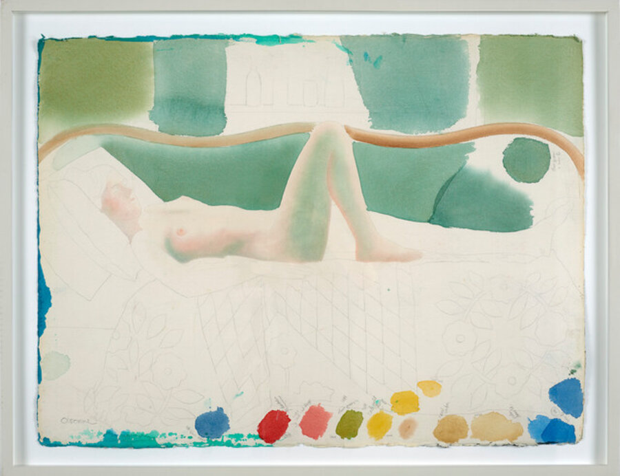 Reclining Nude and Palette