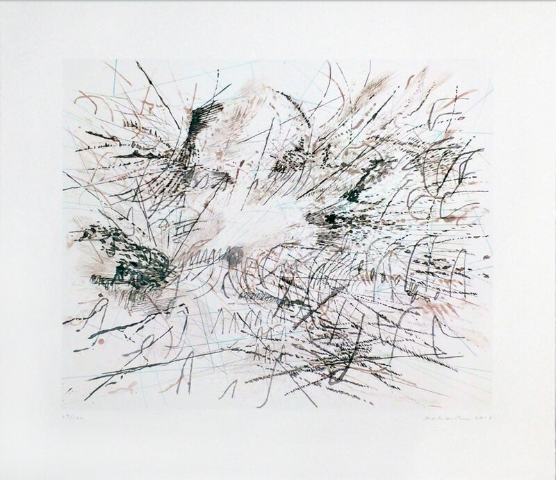 Julie Mehretu, ‘Untitled (Pulse)’, 2013, Print, Four-color lithograph, CLAMP