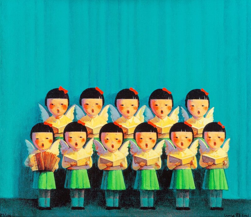 Liu Ye 刘野, ‘Choir’, 2007, Print, Screenprint in colors on canvas, Heritage Auctions