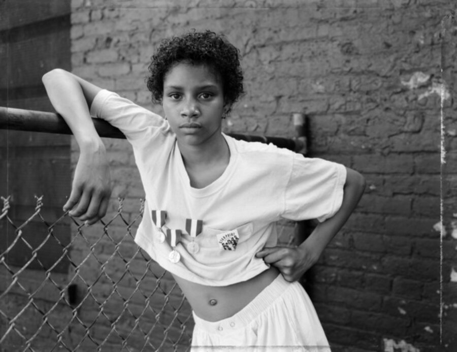 A Girl with School Medals, Brooklyn, NY