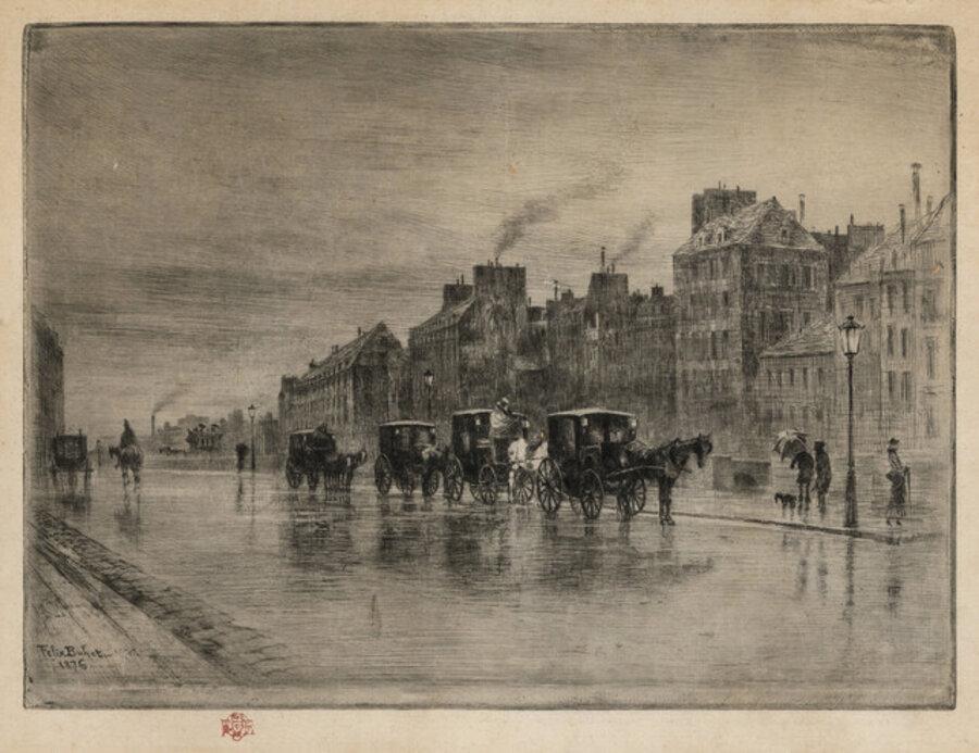 Une Matinee d'Hiver au Quai de l'Hotel-Dieu