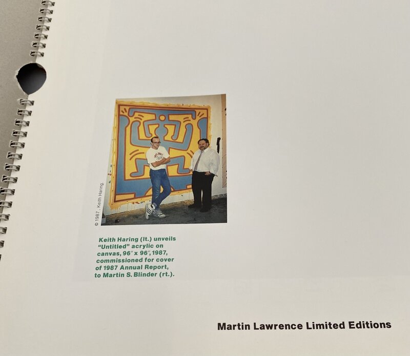 Keith Haring, ‘Signed Keith Haring catalog (Keith Haring Martin Lawrence) ’, 1987, Ephemera or Merchandise, Spiral bound catalog, Lot 180 Gallery
