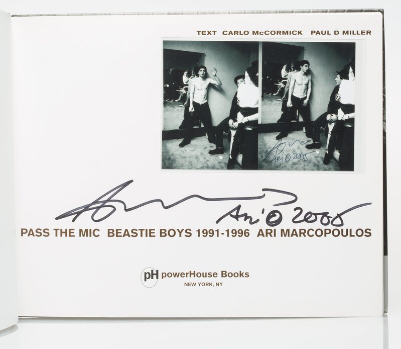Ari Marcopoulos, ‘Pass the Mic: Beastie Boys 1991-1996’, 2001, Books and Portfolios, Hardcover book, with photograph, Heritage Auctions