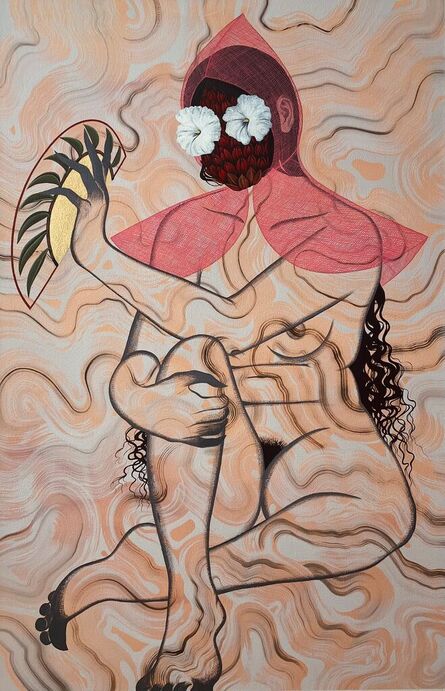 Marigold Santos, ‘shroud in-situ (spiral ginger)’, 2023