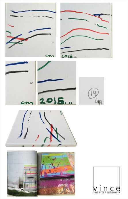 Chris Martin, ‘"Chris Martin-Interview with Bob Nickas", SIGNED & Numbered Edition of 50, EACH UNIQUE, Color Marker Drawings to Covers.’, 2014