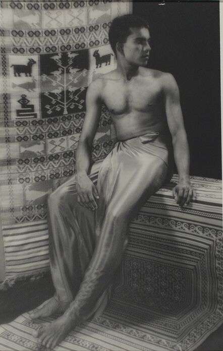 Lionel Wendt, ‘Untitled (Man with traditional mat)’, ca. 1935
