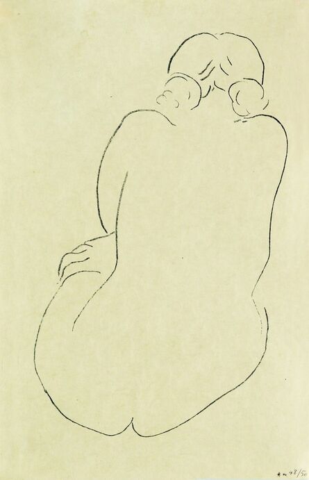 Henri Matisse, ‘Nu assis, vu de dos’, 1913