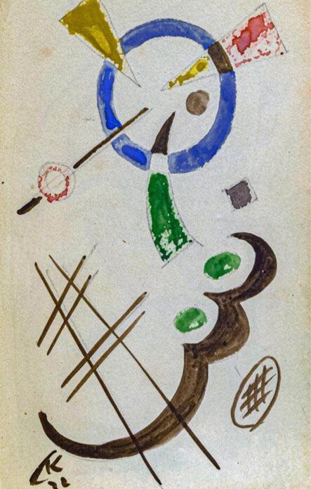 Wassily Kandinsky, ‘On White II (picture 8)’, 1922