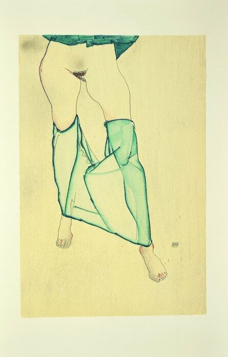 Egon Schiele, ‘Standing Female Nude from the Waist Down’, 2007