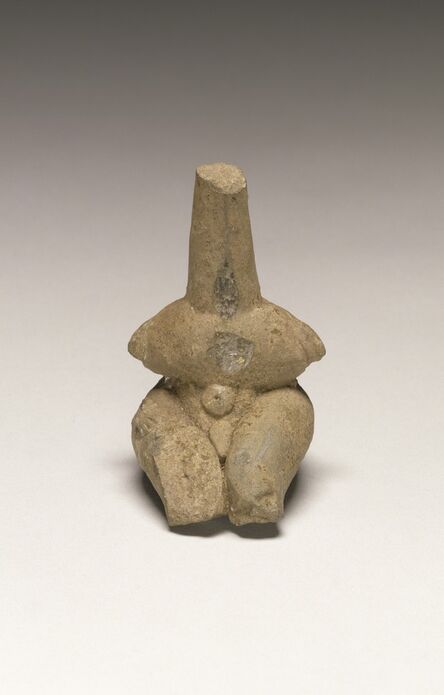 ‘Fragmentary Neolithic seated hermaphrodite figurine’,  6th -5th millennium B.C.