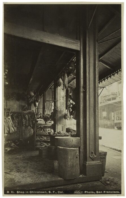 Isaiah West Taber, ‘Shop in Chinatown, San Francisco, California’, ca. 1880s