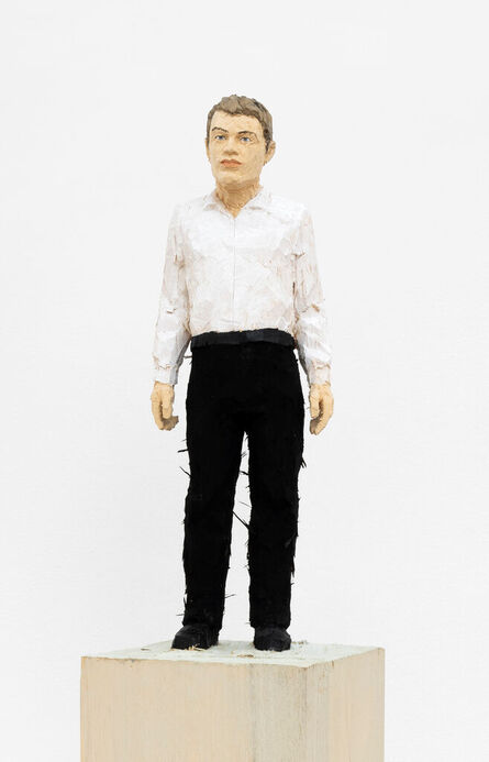 Stephan Balkenhol, ‘Man with black trousers and white shirt’, 2023