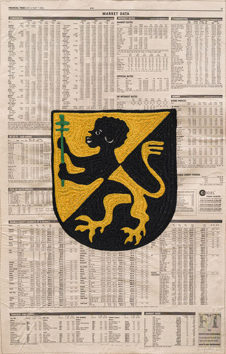 Godfried Donkor, ‘Financial Times dreams coat of arms XV’, 2015